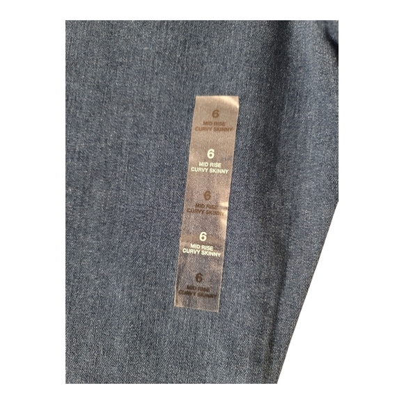 Style & Co. Blue Skinny Mid-Rise Jeans with Fading Effects - Picture 8 of 11